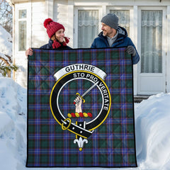Guthrie Modern Tartan Crest Quilt