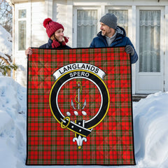 Langlands Tartan Crest Quilt