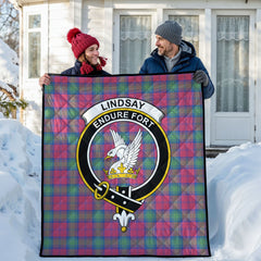 Lindsay Ancient Tartan Crest Quilt