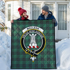 MacLean Hunting Ancient Tartan Crest Quilt