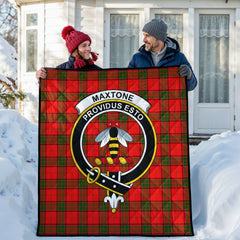 Maxtone Tartan Crest Quilt