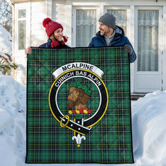 McAlpine Ancient Tartan Crest Quilt
