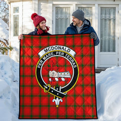McDonald of Sleat Tartan Crest Quilt