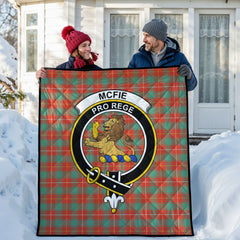 McFie Ancient Tartan Crest Quilt