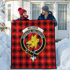 McIver Modern Tartan Crest Quilt
