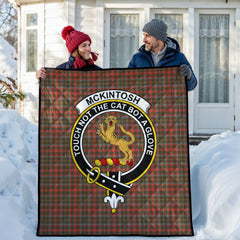 McKintosh Hunting Weathered Tartan Crest Quilt