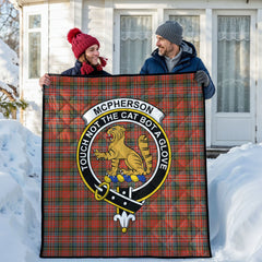 McPherson Weathered Tartan Crest Quilt