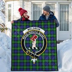 Meldrum Tartan Crest Quilt