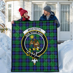 Monteith Tartan Crest Quilt