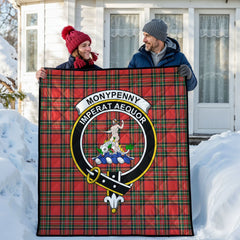 Monypenny Tartan Crest Quilt