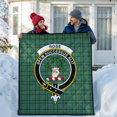 Ross Hunting Ancient Tartan Crest Quilt