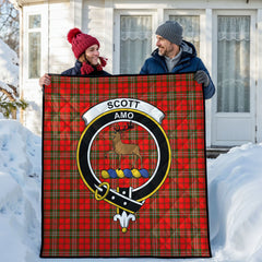 Scott Modern Tartan Crest Quilt