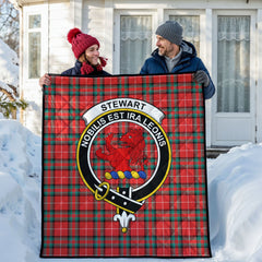 Stewart (Stuart) of Bute Tartan Crest Quilt