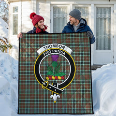 Thomson Hunting Modern Tartan Crest Quilt
