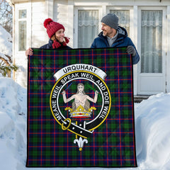 Urquhart Modern Tartan Crest Quilt