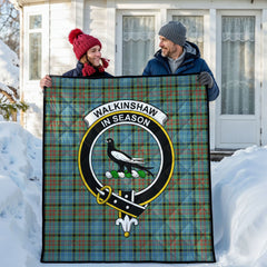 Walkinshaw Tartan Crest Quilt