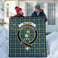 Watson Ancient Tartan Crest Quilt