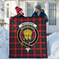 Wauchope (or Waugh) Tartan Crest Quilt