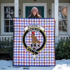 Boswell Modern Tartan Crest Quilt