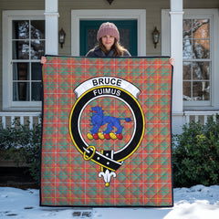 Bruce Ancient Tartan Crest Quilt