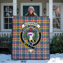 Buchanan Ancient Tartan Crest Quilt