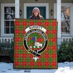 Burnett Ancient Tartan Crest Quilt