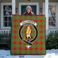 Callander Tartan Crest Quilt