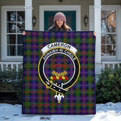 Cameron of Erracht Modern Tartan Crest Quilt