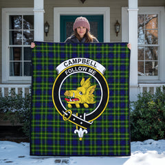 Campbell of Breadalbane Modern Tartan Crest Quilt