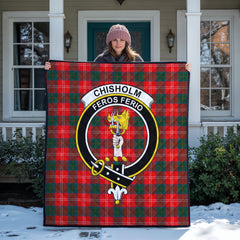 Chisholm Modern Tartan Crest Quilt