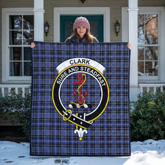 Clark Modern Tartan Crest Quilt