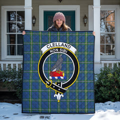 Clelland Tartan Crest Quilt