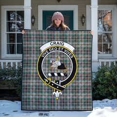 Craig Ancient Tartan Crest Quilt