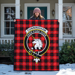 Cunningham Modern Tartan Crest Quilt