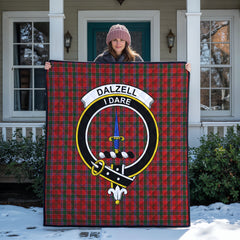 Dalzell Tartan Crest Quilt