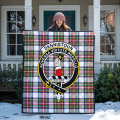Dennistoun Tartan Crest Quilt