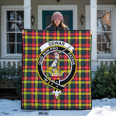 Dewar Tartan Crest Quilt