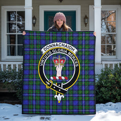 Donnachaidh Tartan Crest Quilt