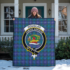 Douglas Modern Tartan Crest Quilt