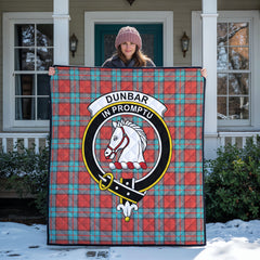 Dunbar Ancient Tartan Crest Quilt