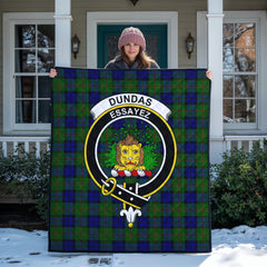 Dundas Modern Tartan Crest Quilt