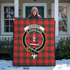 Erskine Modern Tartan Crest Quilt