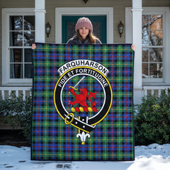 Farquharson Ancient Tartan Crest Quilt