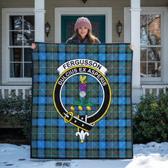 Fergusson Ancient Tartan Crest Quilt