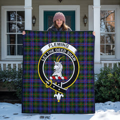 Fleming Tartan Crest Quilt