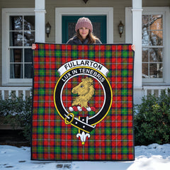 Fullarton Tartan Crest Quilt