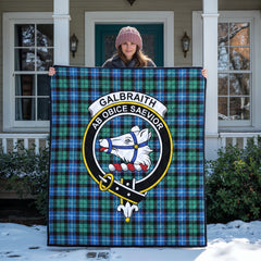Galbraith Ancient Tartan Crest Quilt