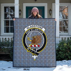 Gladstone Tartan Crest Quilt