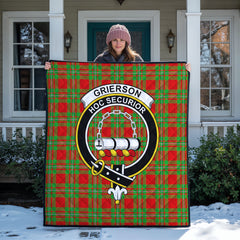 Grierson Tartan Crest Quilt