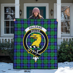 Haldane Tartan Crest Quilt